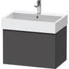 Duravit D-Neo wastafelonderkast 68.4x44x44.2cm 1 lade Grafiet Mat SW640713