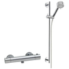 Wiesbaden Rio Douchethermostaat 15cm met glijstangset Chroom SW539720