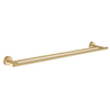 Smedbo Home Handdoekhouder - 65x12cm - dubbel - geborsteld messing SW848898