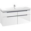 Villeroy & boch Subway 2.0 wastafelonderkast 128.7x59x44.9cm Wit 1025036