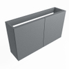 Mondiaz FOWY fonteinonderkast - 90x22x50cm - 2 deuren - push to open - softclose - Plata SW1016883