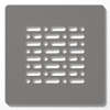 ZEZA Grade douchebakrooster - 13x13cm - Cemento (grijs) SW1212690