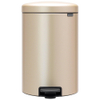 Brabantia NewIcon Pedaalemmer - 20 liter - kunststof binnenemmer - metallic gold SW1117468