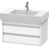 Duravit Ketho Wastafelonderkast 80x45.5x48cm Standaard greep met softclose spaanplaat wit Mat 0280209