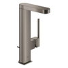 GROHE Plus waterbesparende wastafelkraan l-size m. uittrekbare uitloop met waste brushed hard graphite SW444147