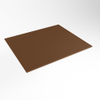 Mondiaz TOP 51 Topblad - 50x51x0.9cm - geschikt voor afdekplaat - Solid surface - Rust SW1019965