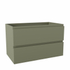 MONDIAZ Hay Wastafelonderkast - 80cm - 2 lades - Army SW487790