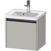 Duravit Ketho 2 wastafelonderbouwkast met 1 lade 48.4x37.5x44cm met greep antraciet betongrijs mat SW771783