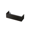 INK Wastafelonderkast - 120x45x35cm - 1 lade - greeploos - houten keerlijst - MFC Intens eiken SW439314