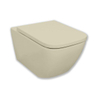 Royal Plaza Brevis Toiletset - 52.5cm - hangend - spoelrandloos - diepspoel - met zitting - softclose - quick release - zand SW1122458