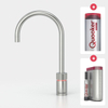 Quooker NL Nordic round kokendwaterkraan opbouw uitloop draaibaar met Combi+ reservoir & Cube reservoir RVS SW299751