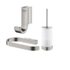 Grohe Selection Toiletaccessoires - closethouder - zonder klep - closetborstelset - handdoekhaak - supersteel geborsteld (rvs) SW1210919