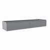 Mondiaz FOGE wastafelonderkast - 160x41x25cm - 2 lades - uitsparing links en rechts - softclose - Plata SW1015566