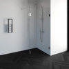 BRAUER Create Inloopdouche - 100x200cm - profielloos - 30cm - draaibare zijwand - antikalk - 8mm veiligheidsglas - chroom SW223911