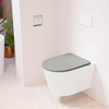 MONDIAZ LAVIE wandclosetpack - 36x53cm - diepspoel - rimless - Talc (offwhite) - softclose - quick-release - toiletzitting - Smoke (grijs) SW1208737