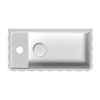 Riho Catching waves Tiny Wash Fontein - 1 kraangat links - waskom rechts - white - White matt SW1185424