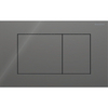 Geberit Sigma40 bedieningsplaat - 2-toets spoeling - vierkant - glas - lava SW1237152
