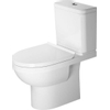 Duravit No.1 toiletset staand inclusief reservoir en toiletzitting 39 x 65,5 x 77,5 cm, wit SW723797