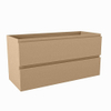 Mondiaz HAY wastafelonderkast - 100x40x50cm - 2 lades - uitsparing midden - softclose - Oro SW1015873
