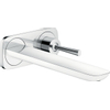 Hansgrohe PuraVida afbouwdeel voor inbouw wastafelkraan met afvoerplug 50001 uitloop 22,5cm wit chroom 0605516