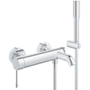 GROHE Essence Badkraan met omstel en koppelingen met douchegarnituur Chroom SW656548