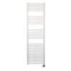 Sanicare Elektrische Design Radiator - 172 x 45 cm - 920 Watt - thermostaat zwart rechtsonder - wit SW420053