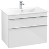 Villeroy & Boch Venticello wastafelonderkast 75.3x59cm 2x lade glossy wit GA51770