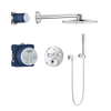 GROHE SmartControl Regendoucheset Inbouw - hoofddouche rond 31cm - 2 functies - handdouche staaf - chroom SW108057