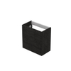 INK Contra/Enter Fonteinonderkast - 40x22x40cm - greeploos - 1 deur - links en rechtsdraaiend - MFC Houtskool eiken SW693029