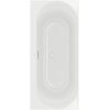 Villeroy & boch Loop duobad - 180x80cm - rechthoek/binnenbad ovaal - acryl Wit Alpin glans SW693634