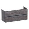 BRAUER Adore wastafelonderkast - 120x46x55cm - 2 softclose lades - greeploos - 1 sifon uitsparing - Driftwood SW1198246