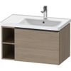 Duravit D-Neo wastafelonderkast 78.4x44x45.2cm 1 lade met softclose Eiken (terra) Mat SW640799