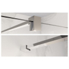 FugaFlow Eccelente Vetro inloopdouche badkamer verlengde Stabilisatiestang 200cm los incl. bevestigingsmaterialen - chroom SW1123673