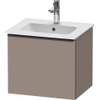 Duravit D-Neo wastafelonderkast 51x44x40.2cm 1 lade Basalt Mat SW641184