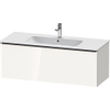 Duravit D-Neo wastafelonderkast 121x44x46.2cm 1 lade wit Hoogglans SW640788