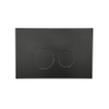 QeramiQ Push Bedieningsplaat - voor Geberit UP320 inbouwreservoir - dualflush - ronde knoppen - kunststof zwart mat SW706188