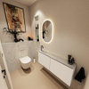 MONDIAZ TURE-DLUX 120cm toiletmeubel Talc. EDEN wastafel Opalo positie links. Met 1 kraangat. SW1104157