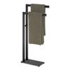 Zack Linea handdoekstandaard zwart RVS SW538637