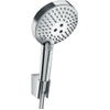 Hansgrohe Raindance Select S PorterS badset met Raind. Select S 120 3jet PowderRain handdouche met wandhouder met Isiflex`B doucheslang 125cm chroom SW204701