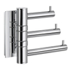 Smedbo Pool Handdoekhaak - 3 haken - draaibaar - chroom SW13341