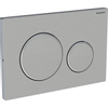 Geberit Sigma 20 bedieningplaat met frontbediening voor toilet 24.6x16.4cm geborsteld RVS SW63527