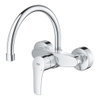 GROHE Eurosmart Keukenkraan - hoog - draaibare uitloop - inbouw - chroom SW536493