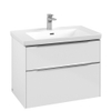 Villeroy & Boch Subway 3.0 wastafelonderkast 77.2x57.9cm 2 lades Brilliant white SW641504