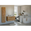 Thebalux Type badkamermeubelset 80x45x50cm 2 softclose lades Greeploos met keramieken wastafel 1 kraangat 1 wasbak navarro eiken SW728171