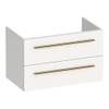 BRAUER Trust wastafelonderkast 80 excl. opbouwgrepen 2 softclose lades en 1 sifon uitsparing - mat wit SW1204038