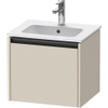 Duravit Ketho.2 wastafelonderkast 51x42x44cm geschikt voor 1 waskom Spaanplaat Taupe Mat SW773160
