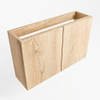 Mondiaz FOWY fonteinonderkast - 70x22x50cm - 2 deuren - push to open - softclose - Washed Oak SW1016849