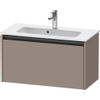 Duravit Ketho 2 wastafelonderbouwkast met 1 lade 68x39x44cm met greep antraciet basalt mat SW771980