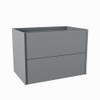 Mondiaz TENCE wastafelonderkast - 70x45x50cm - 2 lades - uitsparing midden - push to open - softclose - Plata SW1016250