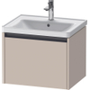 Duravit Ketho 2 wastafelonderbouwkast met 1 lade 58.4x45.5x44cm met greep antraciet taupe supermat SW773134